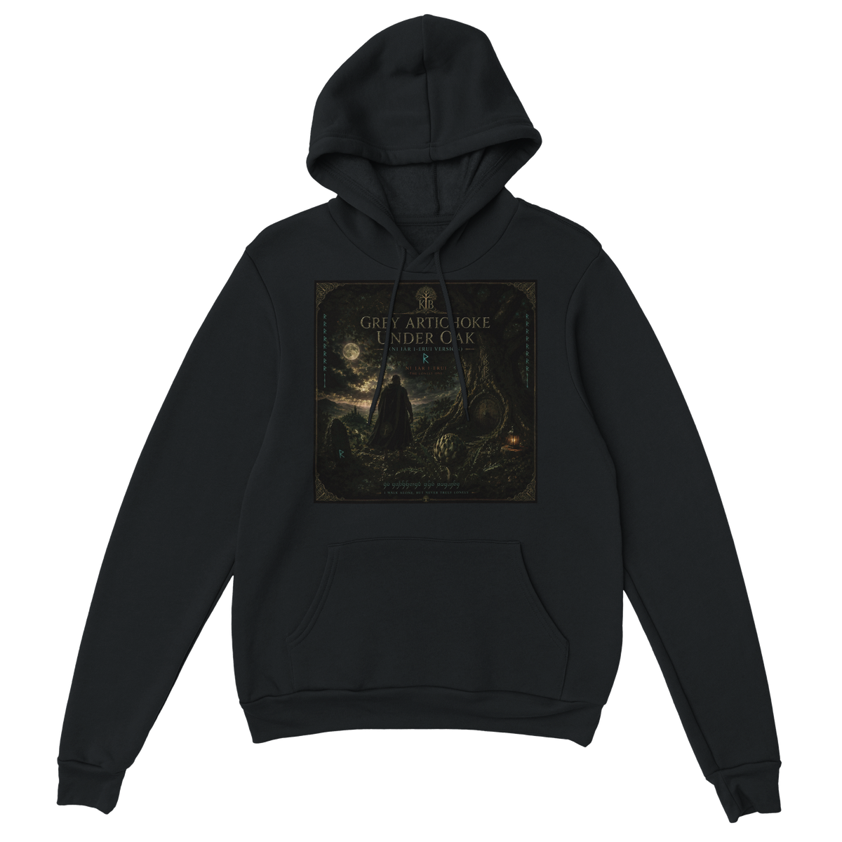 Grey Artichoke Under Oak (Ni Iâr I-Erui Version) - Classic Unisex Pullover Hoodie