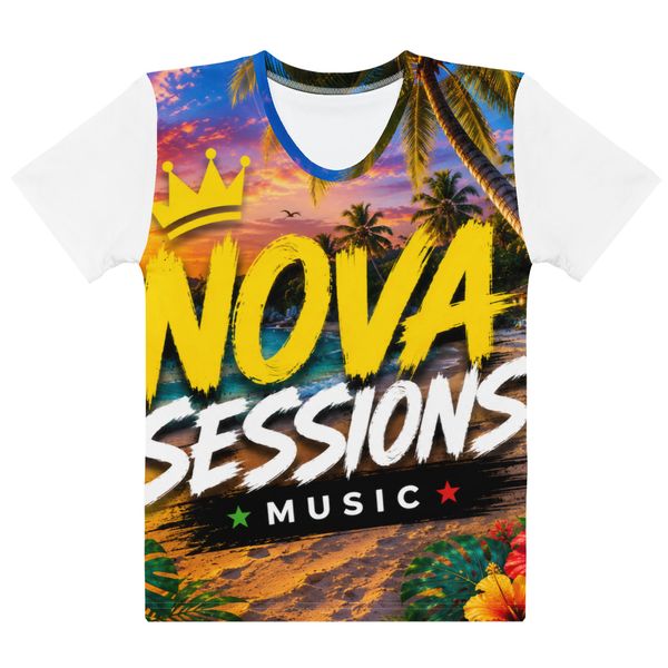 All-Over Print Women’s Cotton Crew Neck T-Shirt