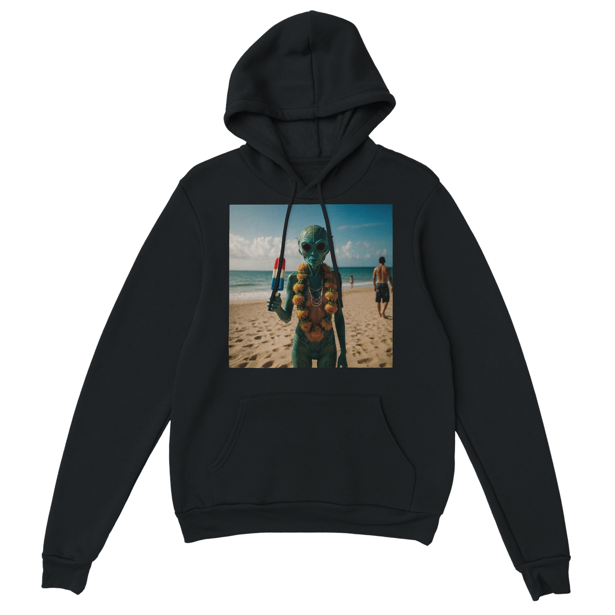Zeta Visits America - Classic Unisex Pullover Hoodie