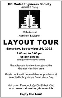 HOMES 20th Annual Hamilton & District Layout Tour, Hamilton, Ontario