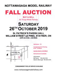 Nottawasaga Model Railway Fall Auction