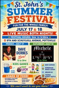 On guitar and vocals with Michele & The Lost Boys @ St. Johns Summer Festival