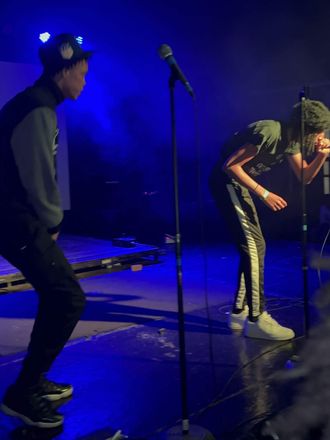 2TK on stage performing