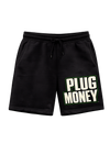 Plug Money Logo Premium Fleece Shorts