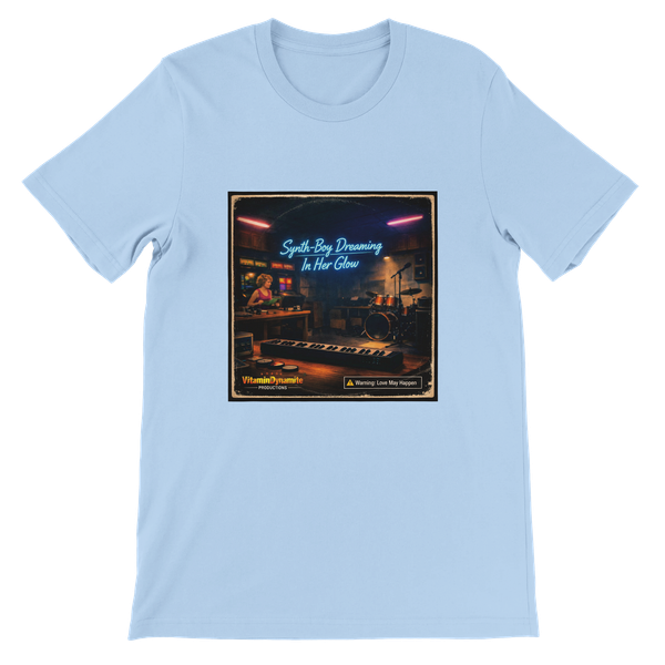 Synth-Boy Dreaming In Her Glow - Unisex T-Shirt