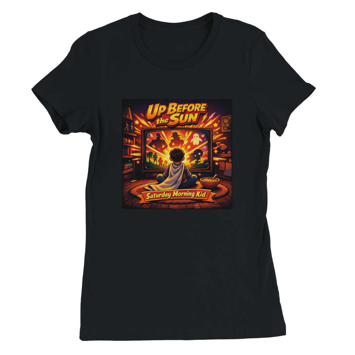 Up Before The Sun (Saturday Morning Kid) - Women’s Cut T-Shirt