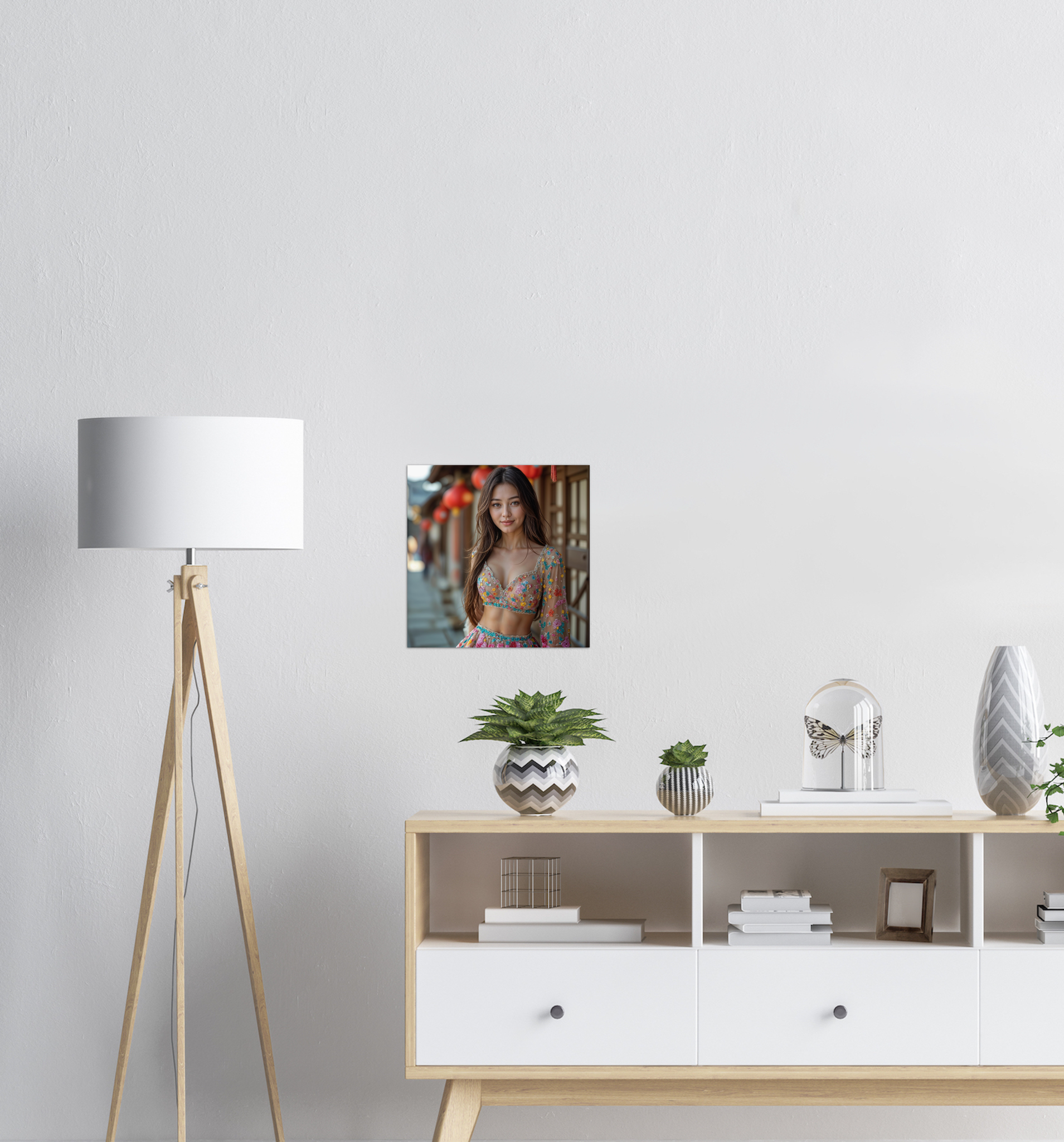 Red Lantern Heart - Fine Art Poster