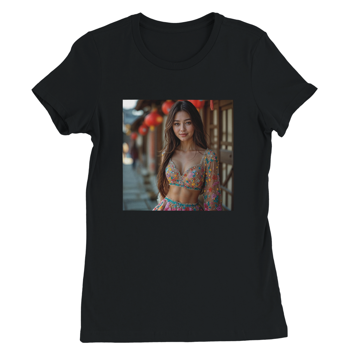 Red Lantern Heart - Women’s Cut T-Shirt