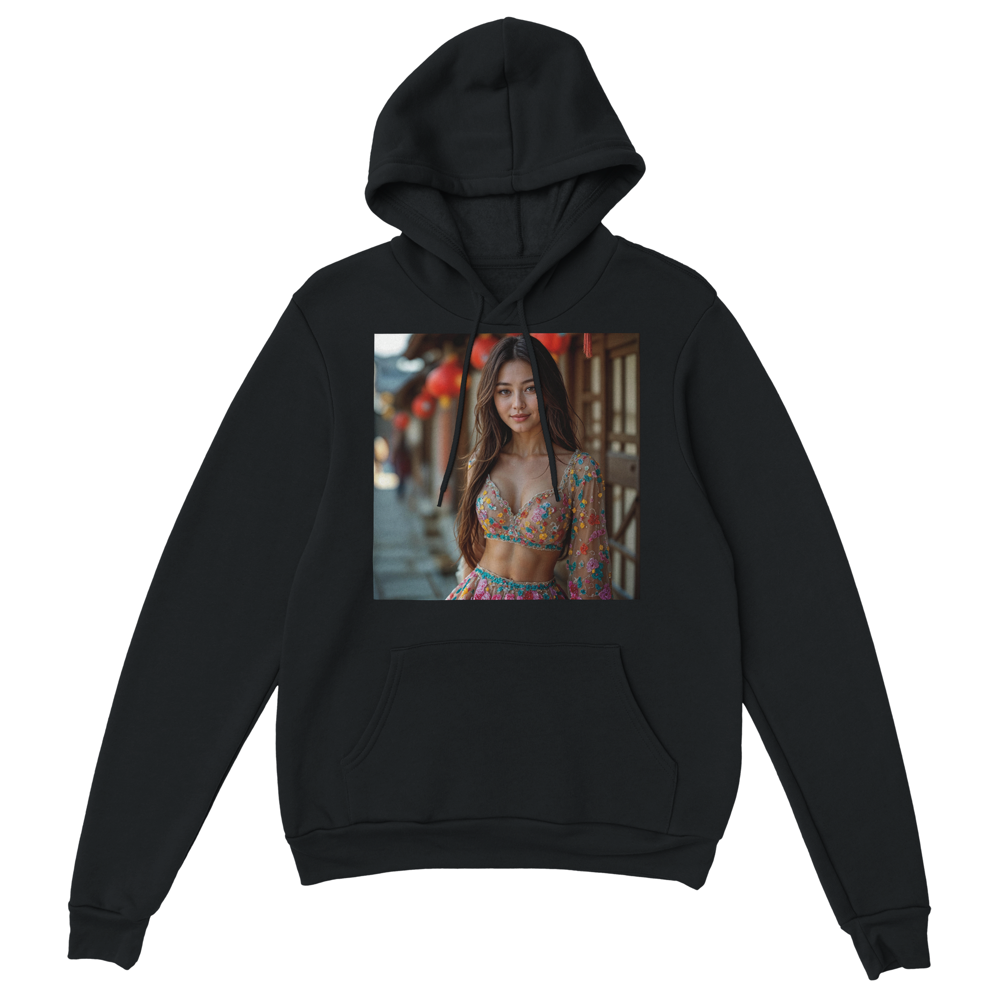 Red Lantern Heart - Classic Unisex Pullover Hoodie