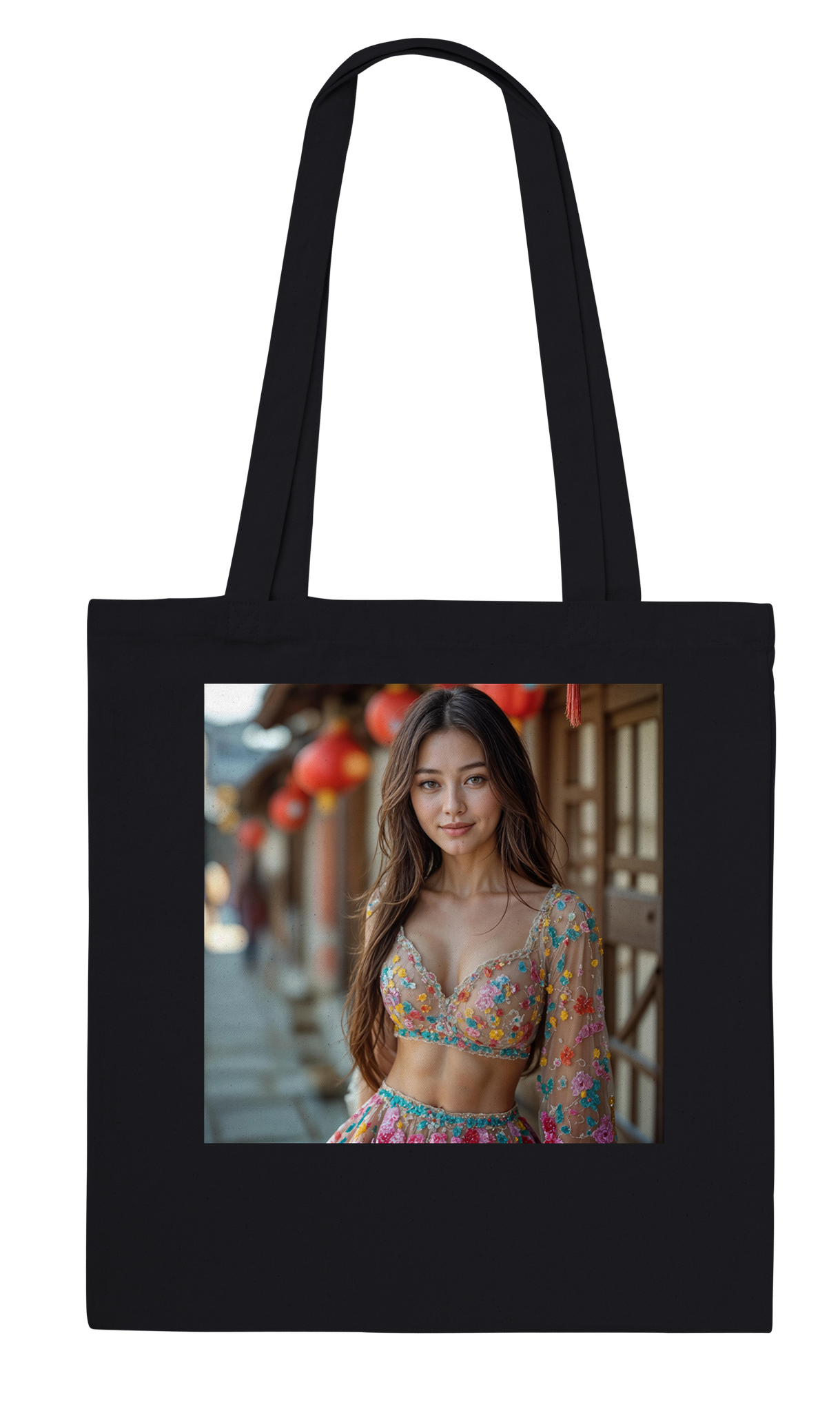 Red Lantern Heart - Tote bag