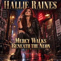 Mercy Walks Beneath the Neon by Hallie Raines