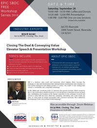 Elevator Speech & Presentation Workshop