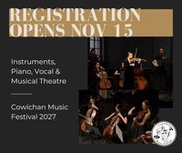 Registration will Open for Piano, Instruments & Vocal