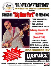 Groove Construction:  An Interactive Bass Guitar Workshop