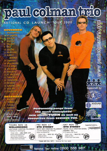 Paul Colman Trio - Nov 2000
