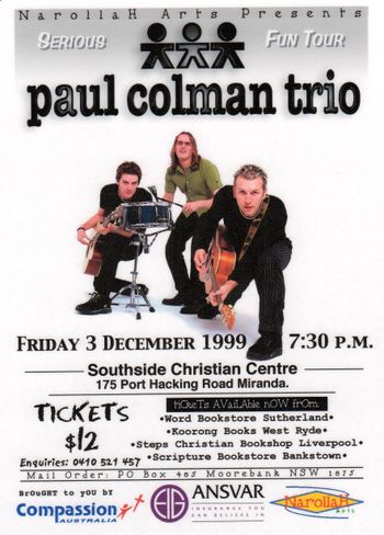 Paul Colman Trio - Dec 1999
