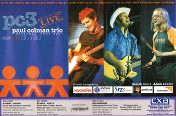PC3 "Live" Tour - Oct 2001
