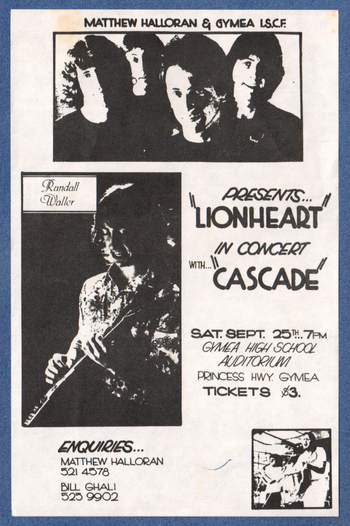 Lionheart (Avion) / Cascade - Sep 1982
