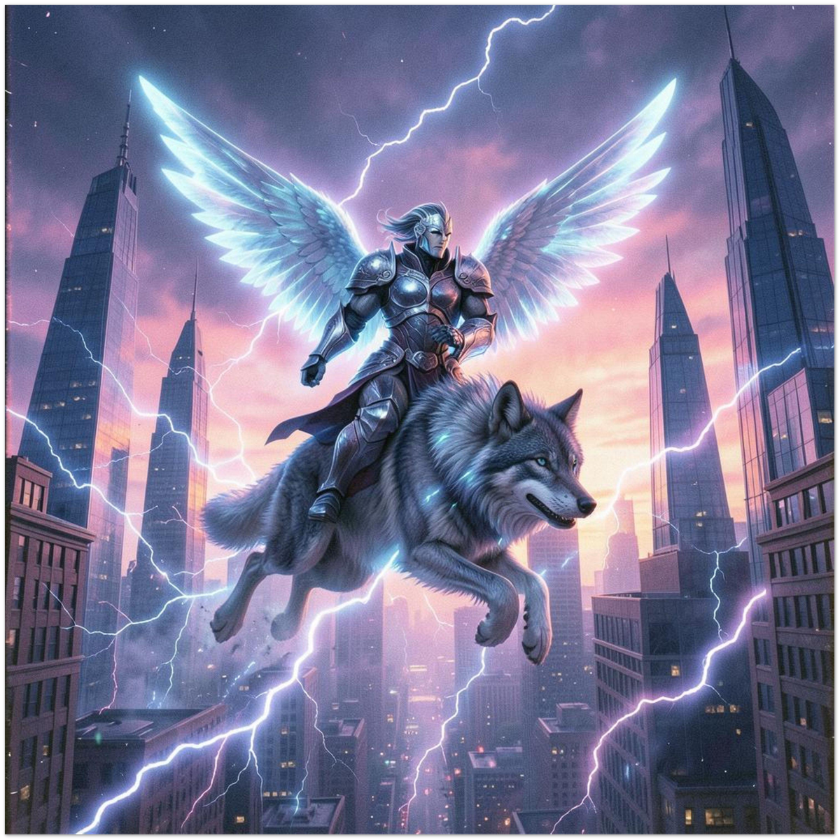 The Lightning Angel - Fine Art Poster