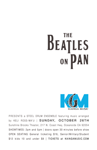 Beatles on Pan concert 2pm