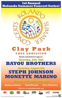 Monette Marino at Rolando Summer Concert Series