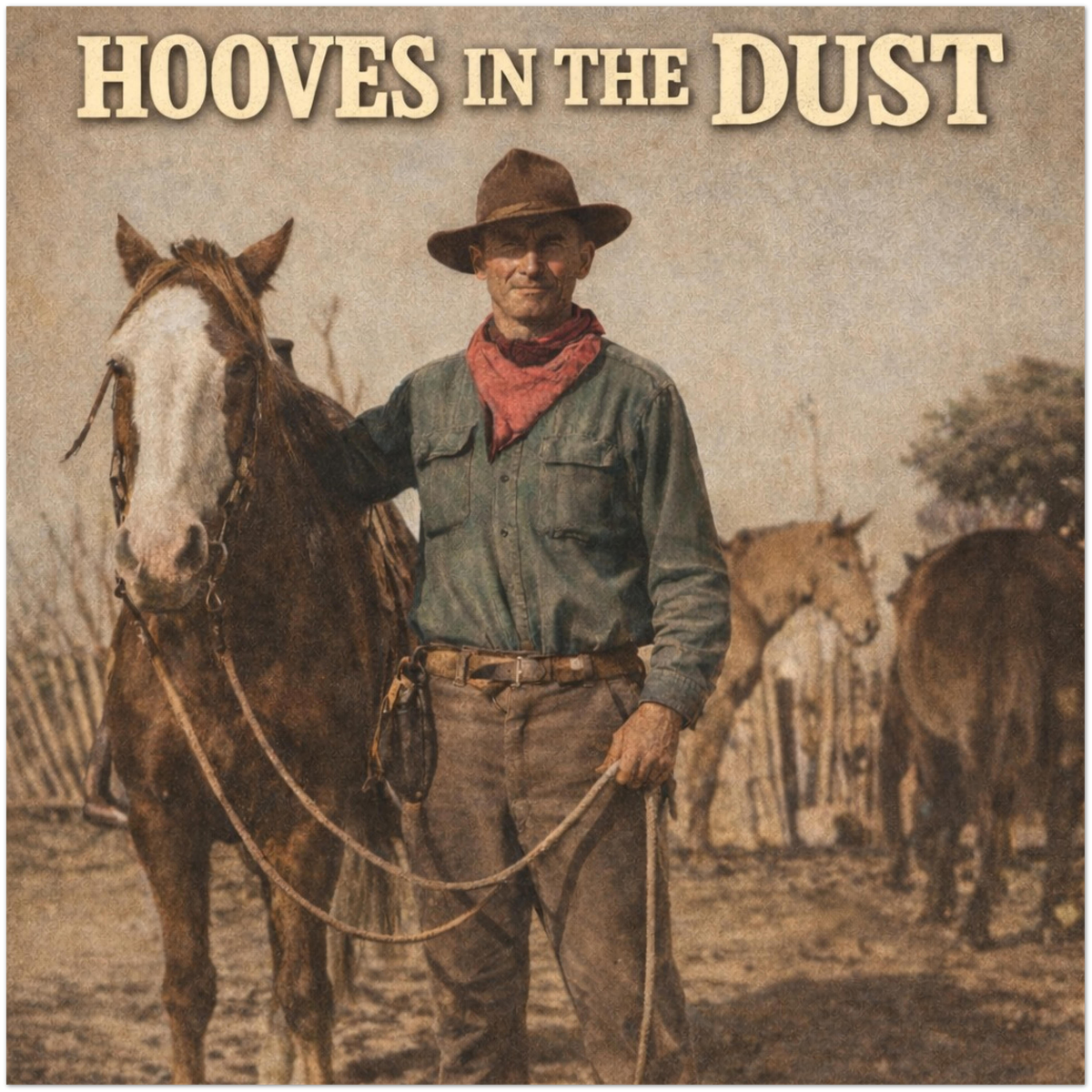 Hooves in the Dust - Fine Art Poster