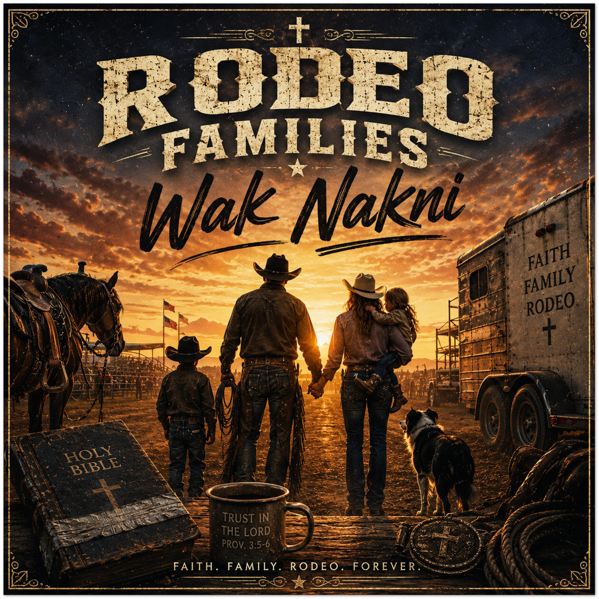 Rodeo Family - Fine Art Poster