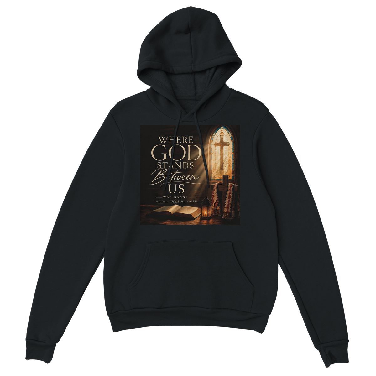 Where God Stands Between Us - Classic Unisex Pullover Hoodie