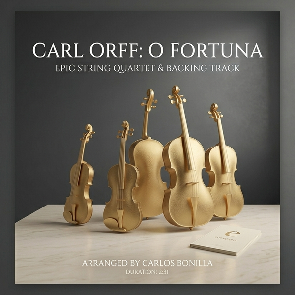 O Fortuna (Carl Orff) – String Quartet Arrangement & Epic Backing Track