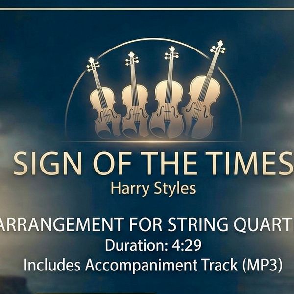 Sign of the Times (Harry Styles) – String Quartet Arrangement & Backing Track