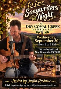 Songwriter's Night hosted by Justin Upshaw