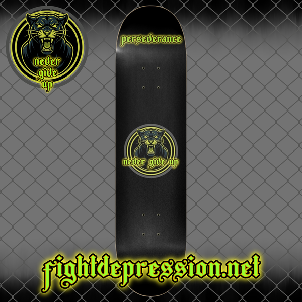 NEVER GIVE UP Skatedeck