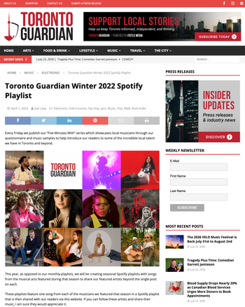https://torontoguardian.com/2022/04/toronto-guardian-winter-2022-spotify-playlist/
