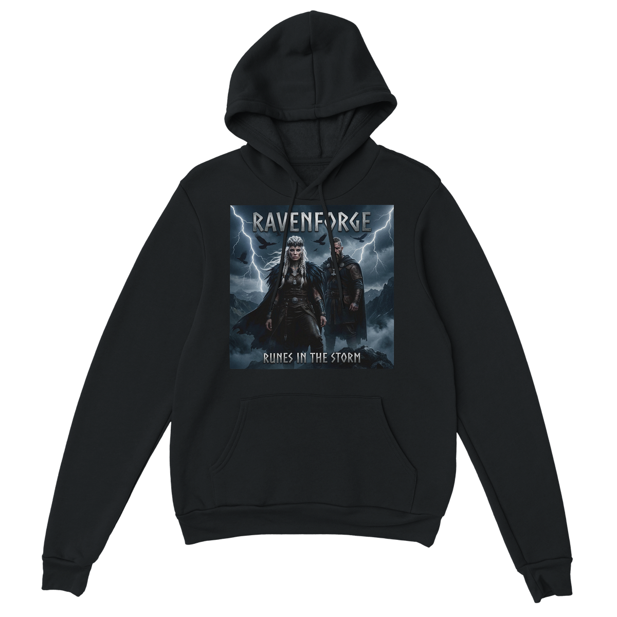 Ravenforge – Runes in the Storm Premium Pullover Hoodie