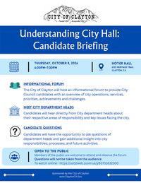 Understanding City Hall: Candidate Briefing