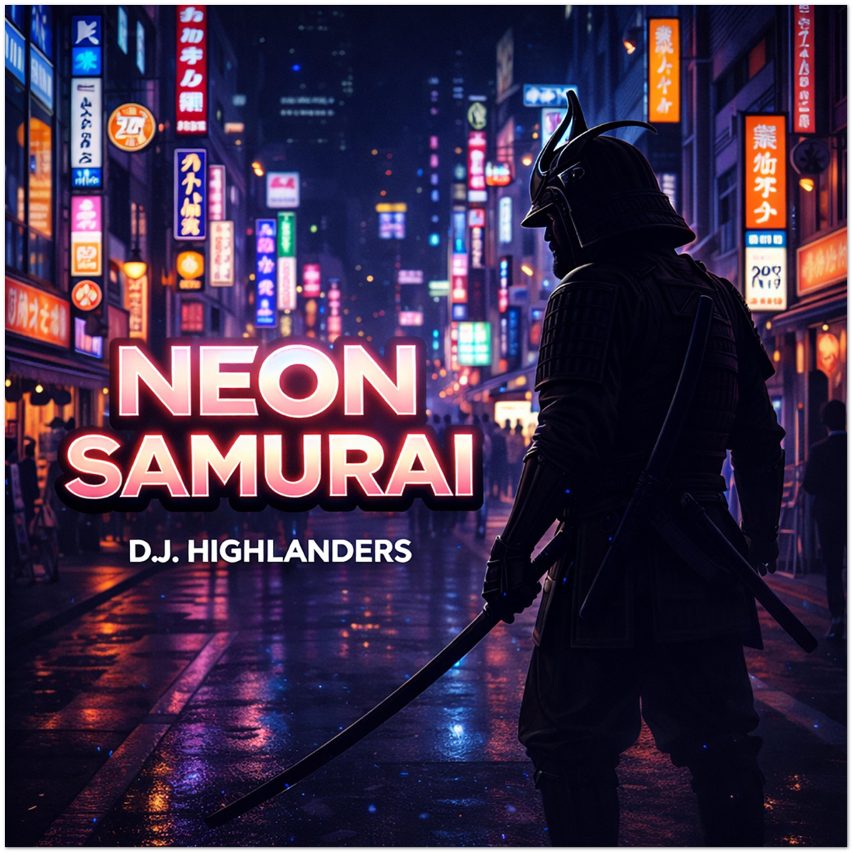 NEON SAMURAI - Fine Art Poster