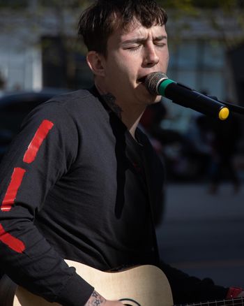 Avin Comeau At Dundas Square Toronto

