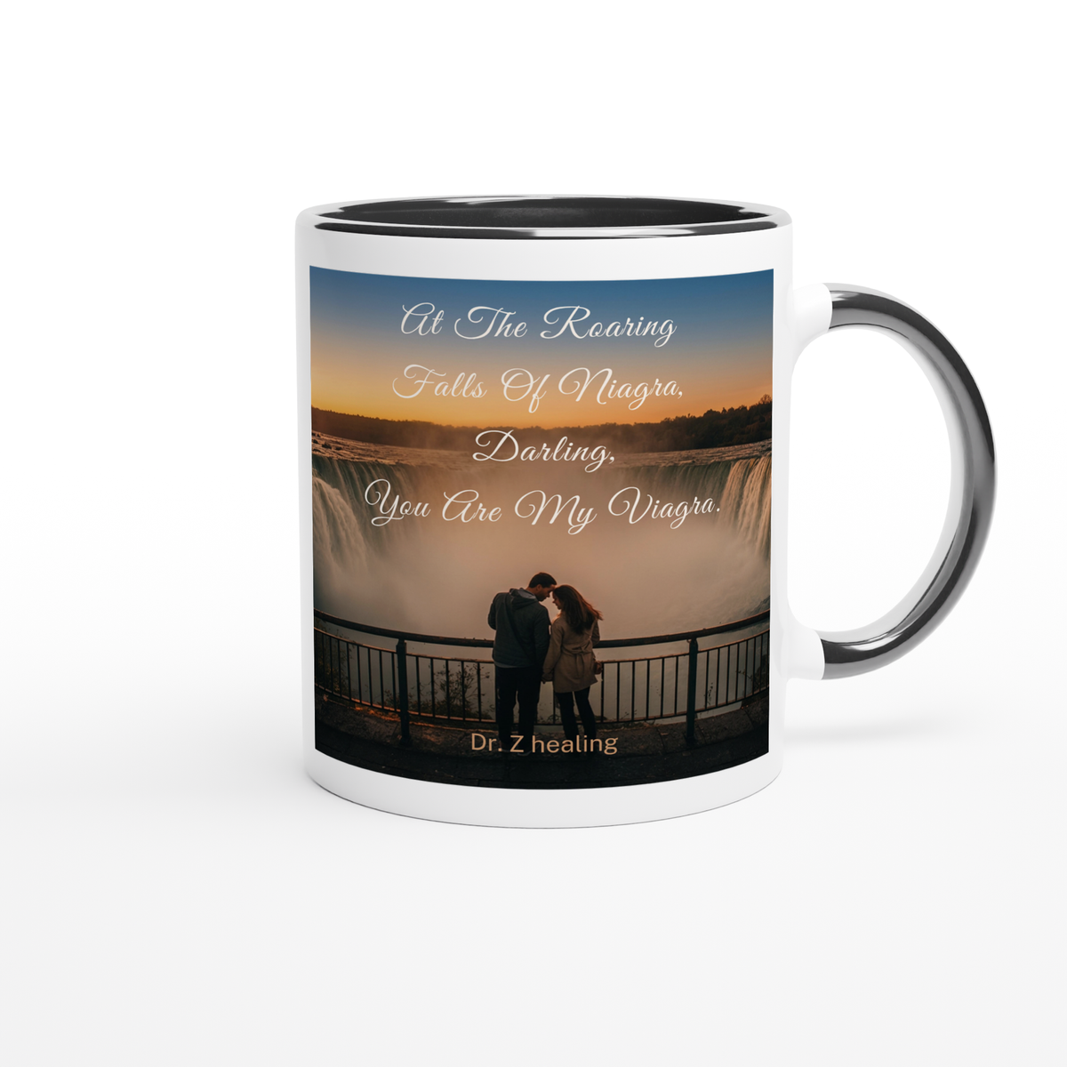 At The Roaring Falls Of Niagra - Ceramic Mug