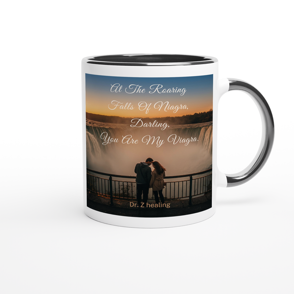 At The Roaring Falls Of Niagra - Ceramic Mug