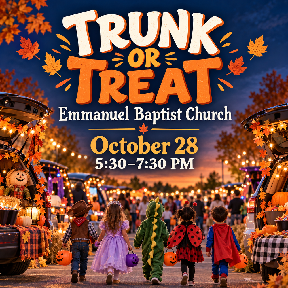 Trunk or Treat 10/28