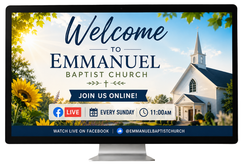 Watch live on Facebook Sundays at 11am