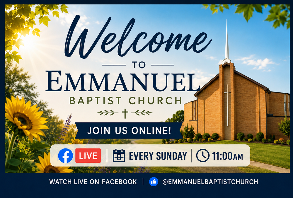 Watch live on Facebook Sundays at 11am