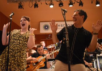 Sirena Dib Ramsey and Craig Gildner with the AllStars Big Band at Glen Echo 8.1.26
Photo by Tommy Greco
