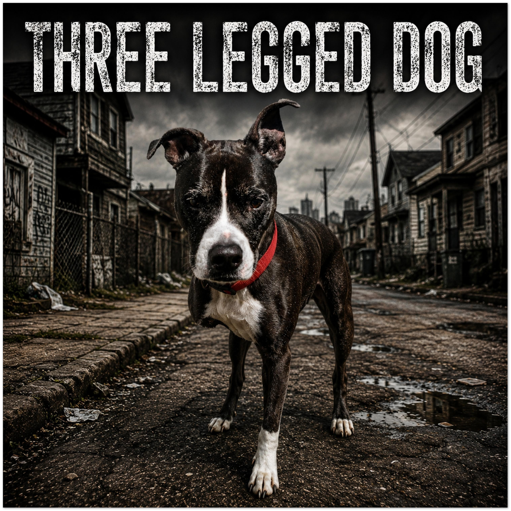 Three legged dog - Fine Art Poster