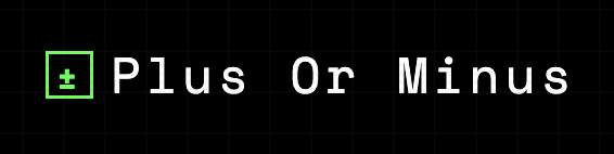 Plus Or Minus