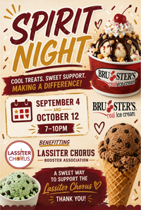 Bruster's Sprit Night to Support Lassiter Chorus 