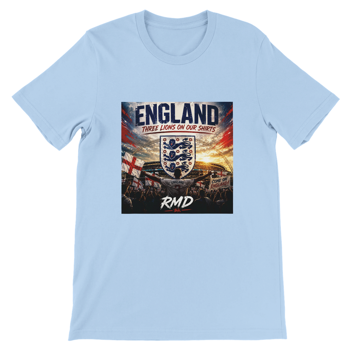 England (Three Lions On Our Shirts) - Unisex T-Shirt