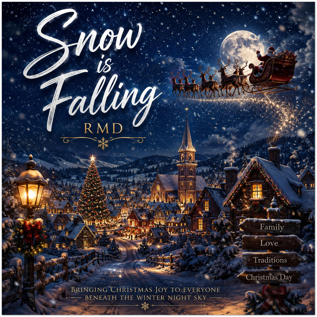 Snow Is Falling - Fine Art Poster