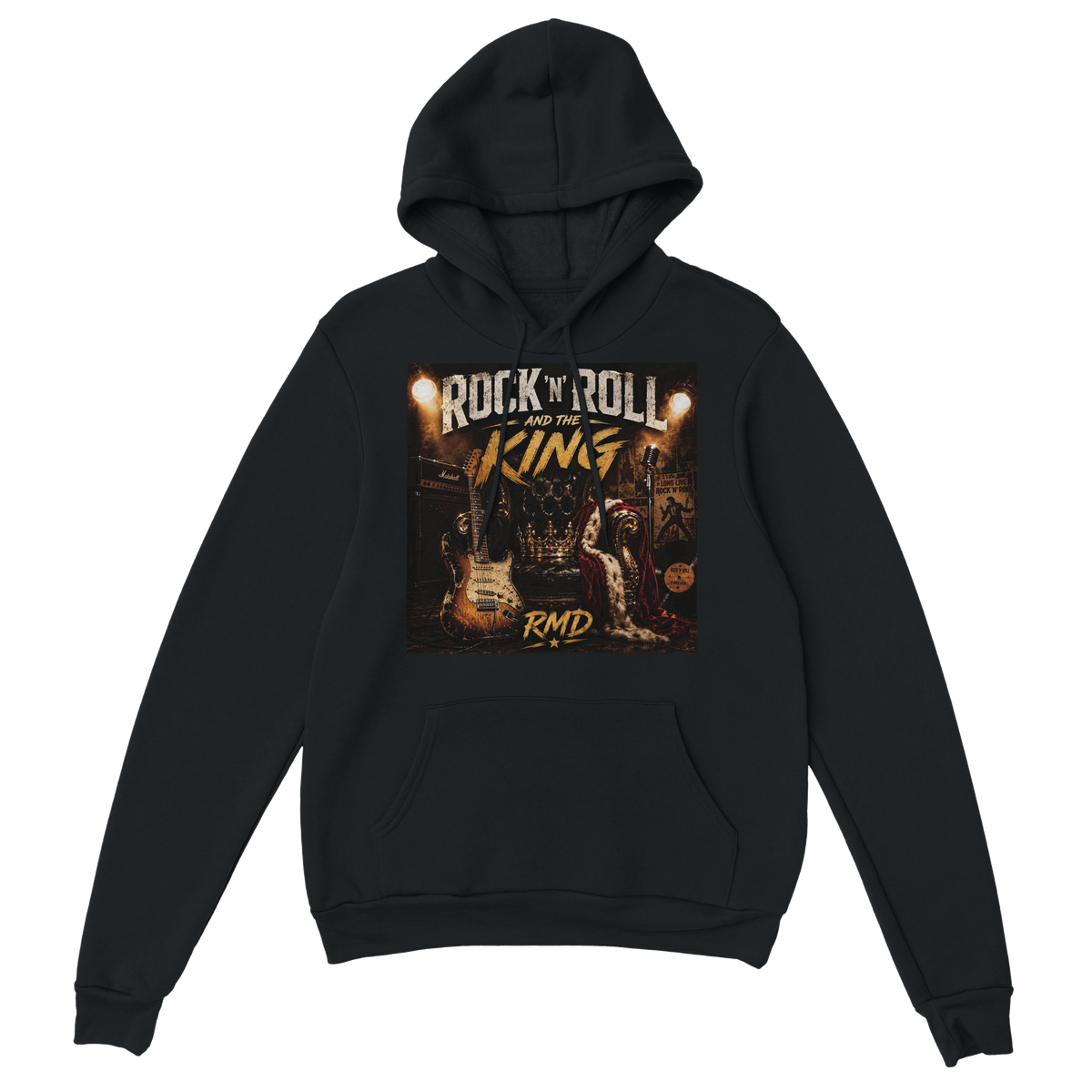 Rock 'n' Roll and the King - Classic Unisex Pullover Hoodie