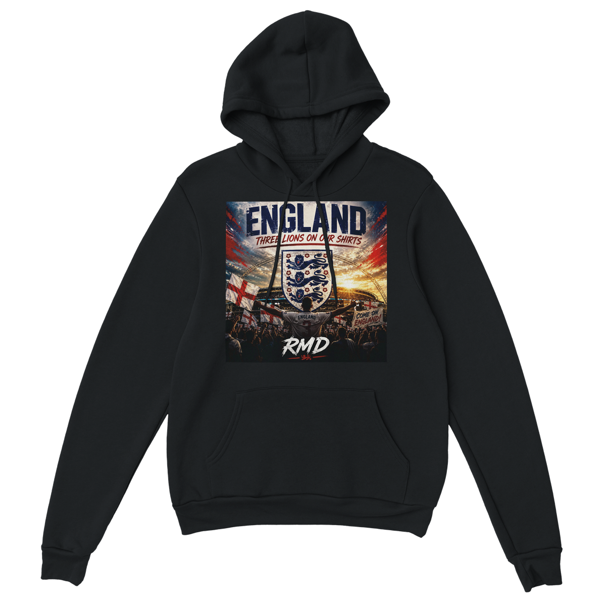 England (Three Lions On Our Shirts) - Classic Unisex Pullover Hoodie